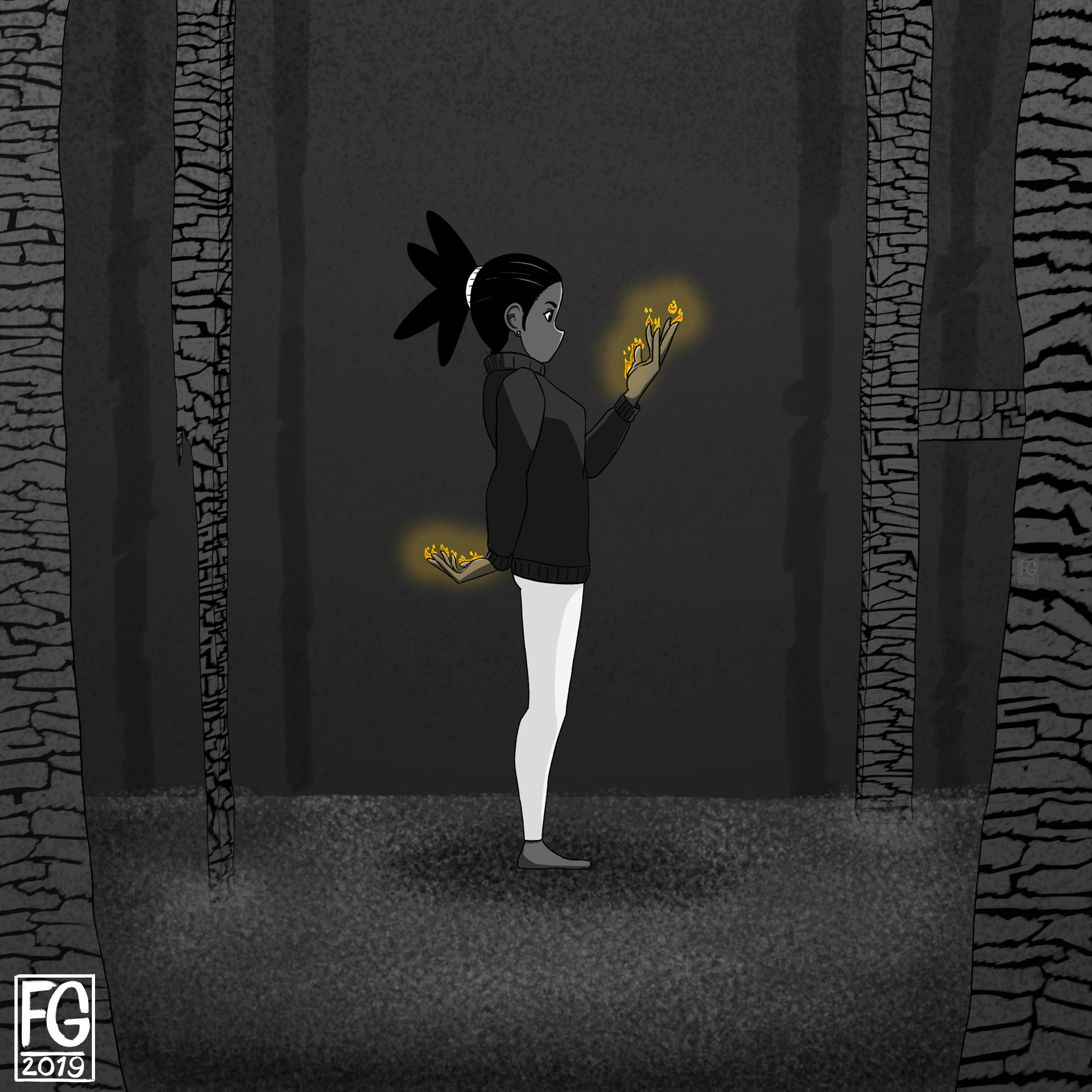 Inktober '19 D13 - Ash