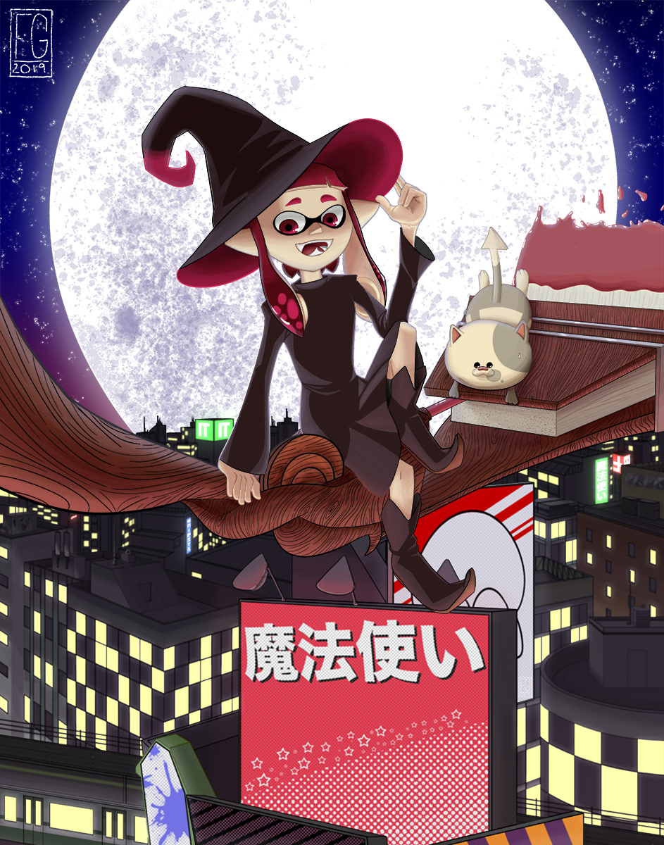 Wizard v Knight Splatoon Fanart