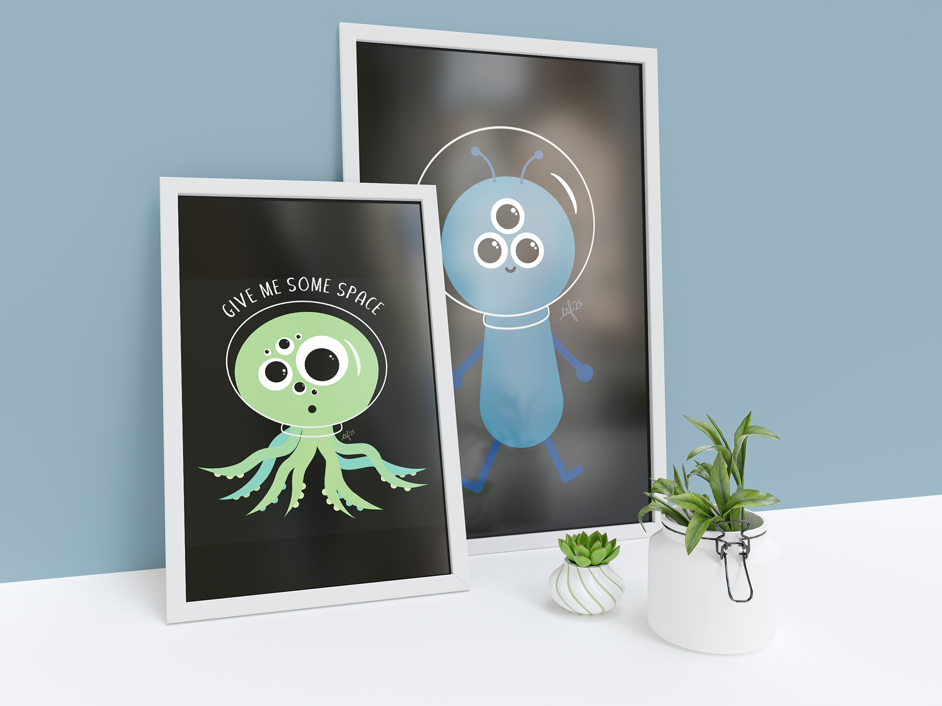 "Give Me Some Space" Illustrations (circa 2025)