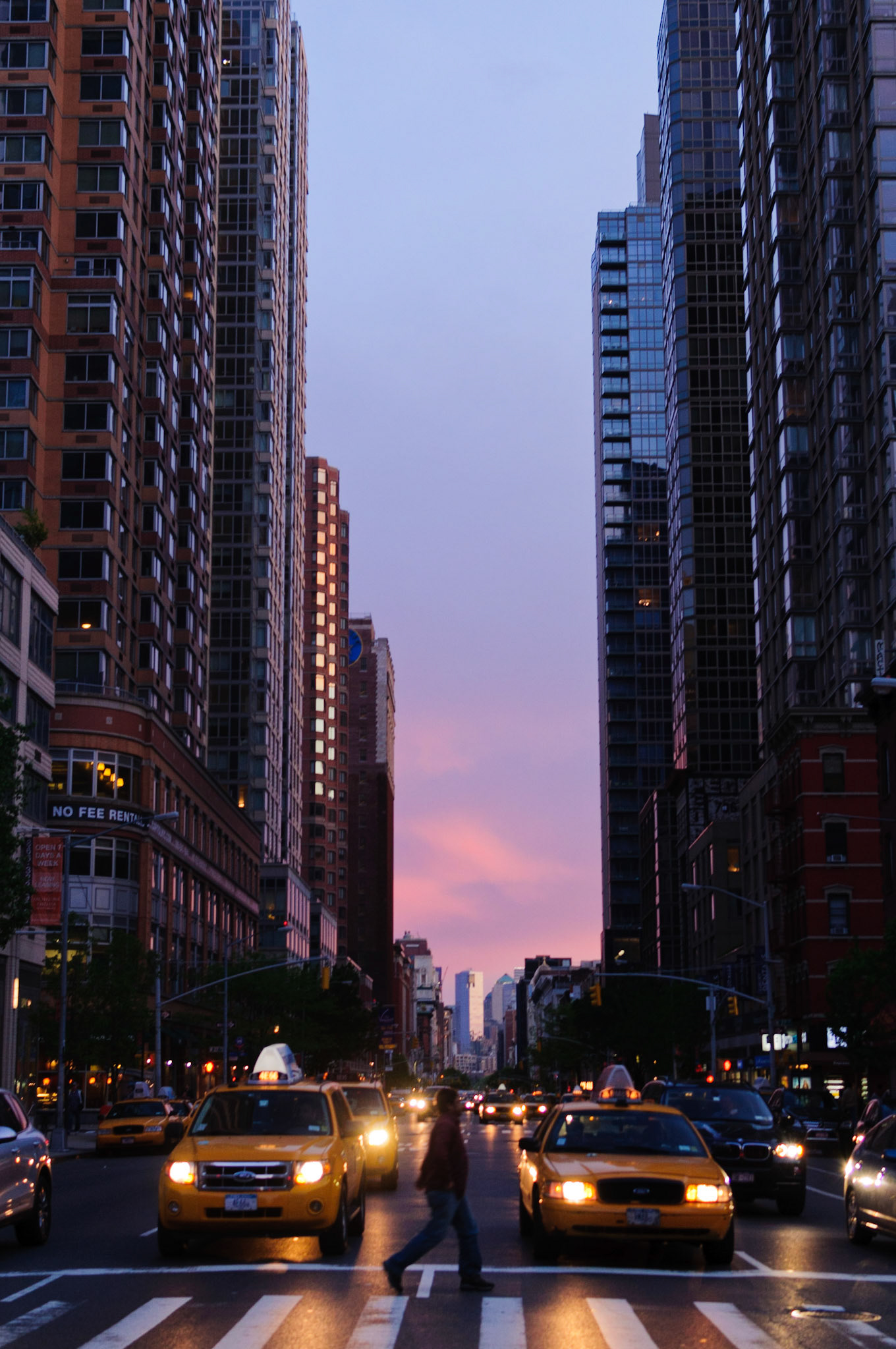 Sunset on 6th