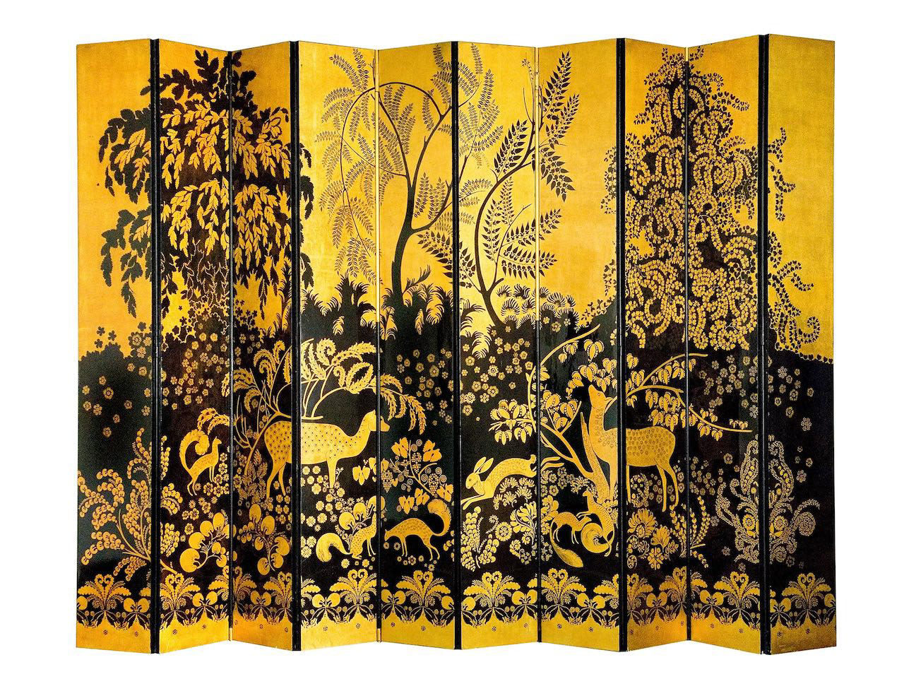 Screen (dining room) Armand-Albert Rateau (1882-1938) Paris, c. 1921-1922 Lacquered and gilt wood