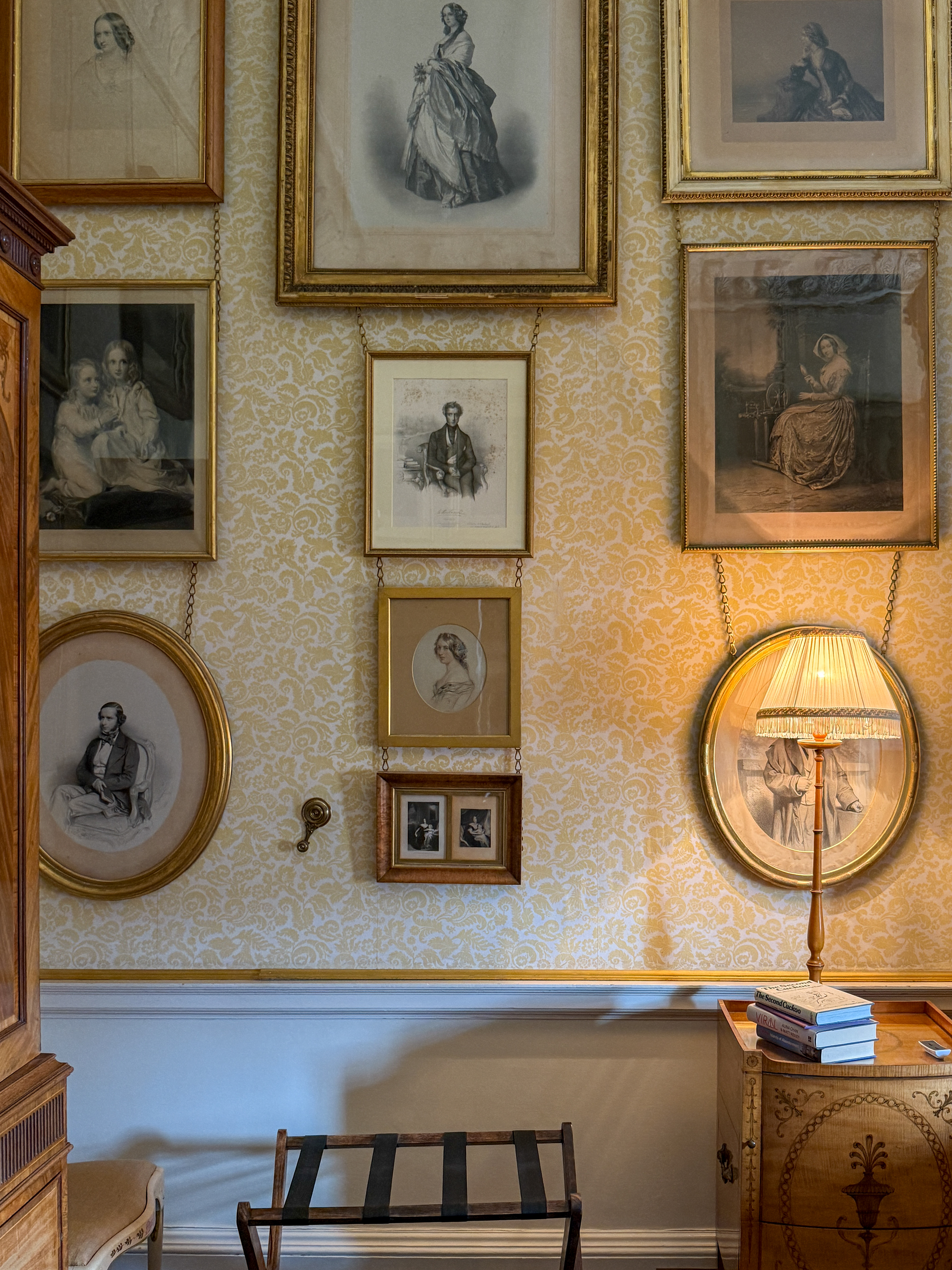 In Lady Georgiana's bedroom