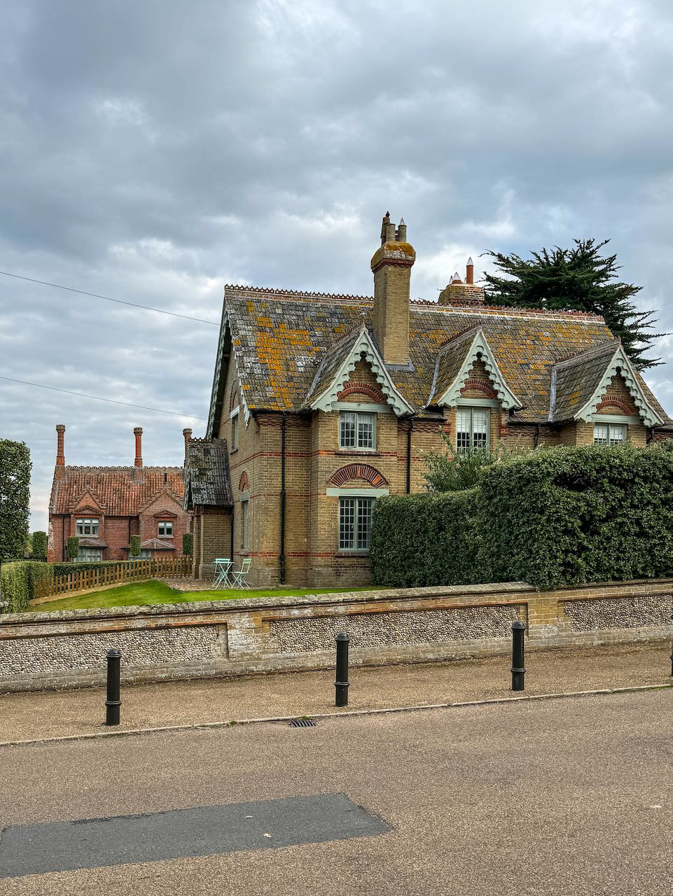 Houses on the estate near the sea