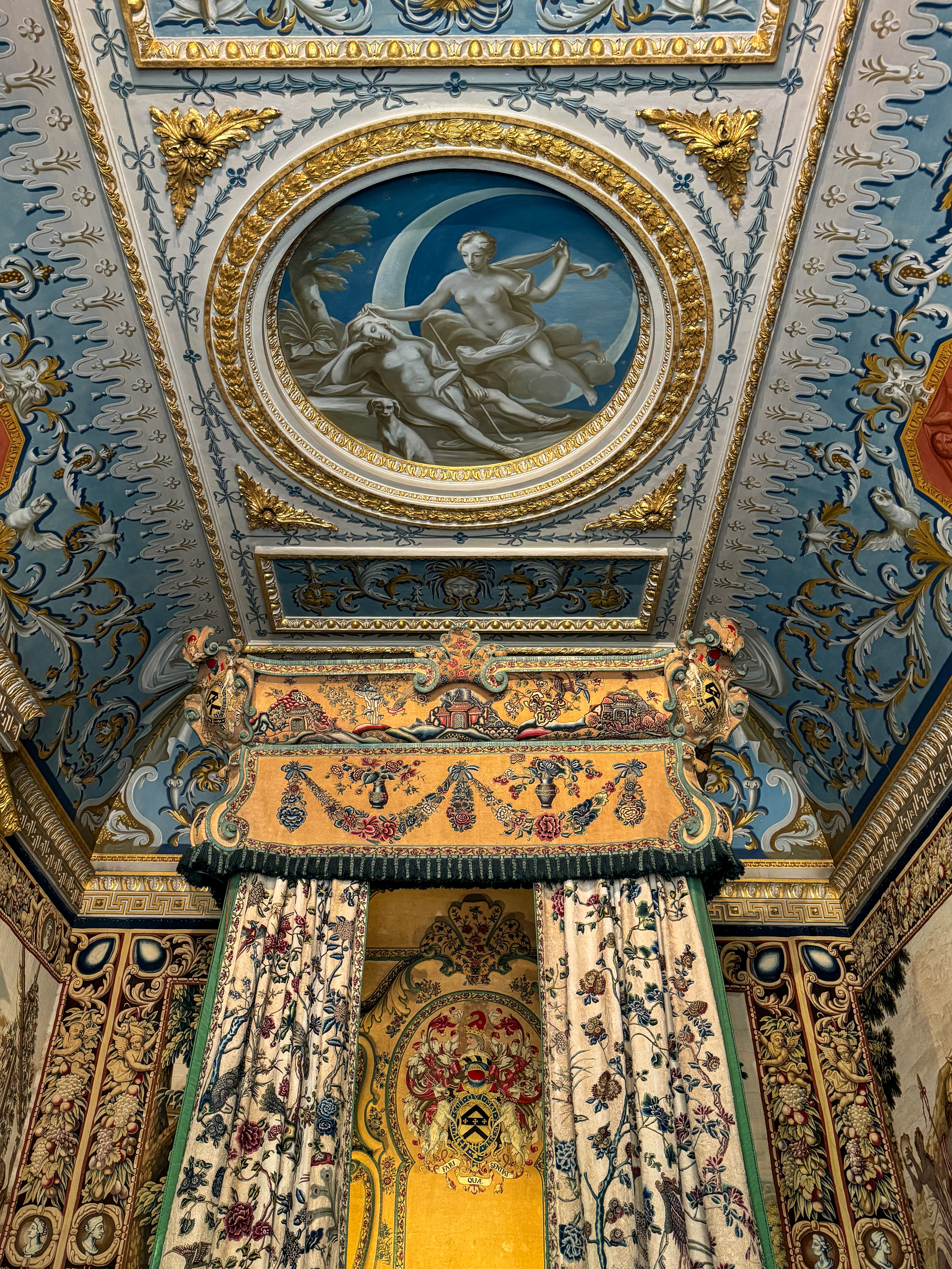 Embroidered bedchamber