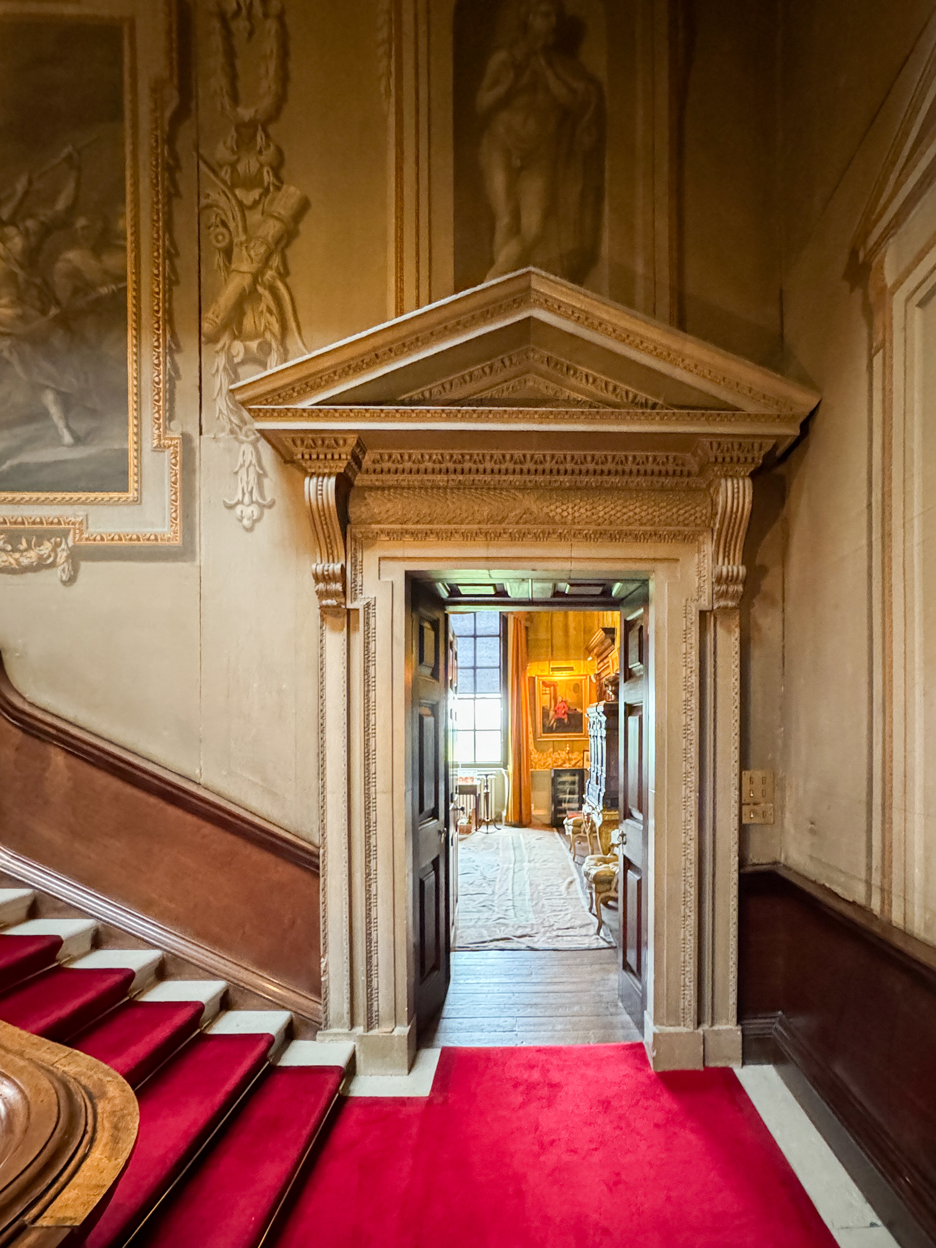 Entrance to the private yellow drawing room (no photography allowed)