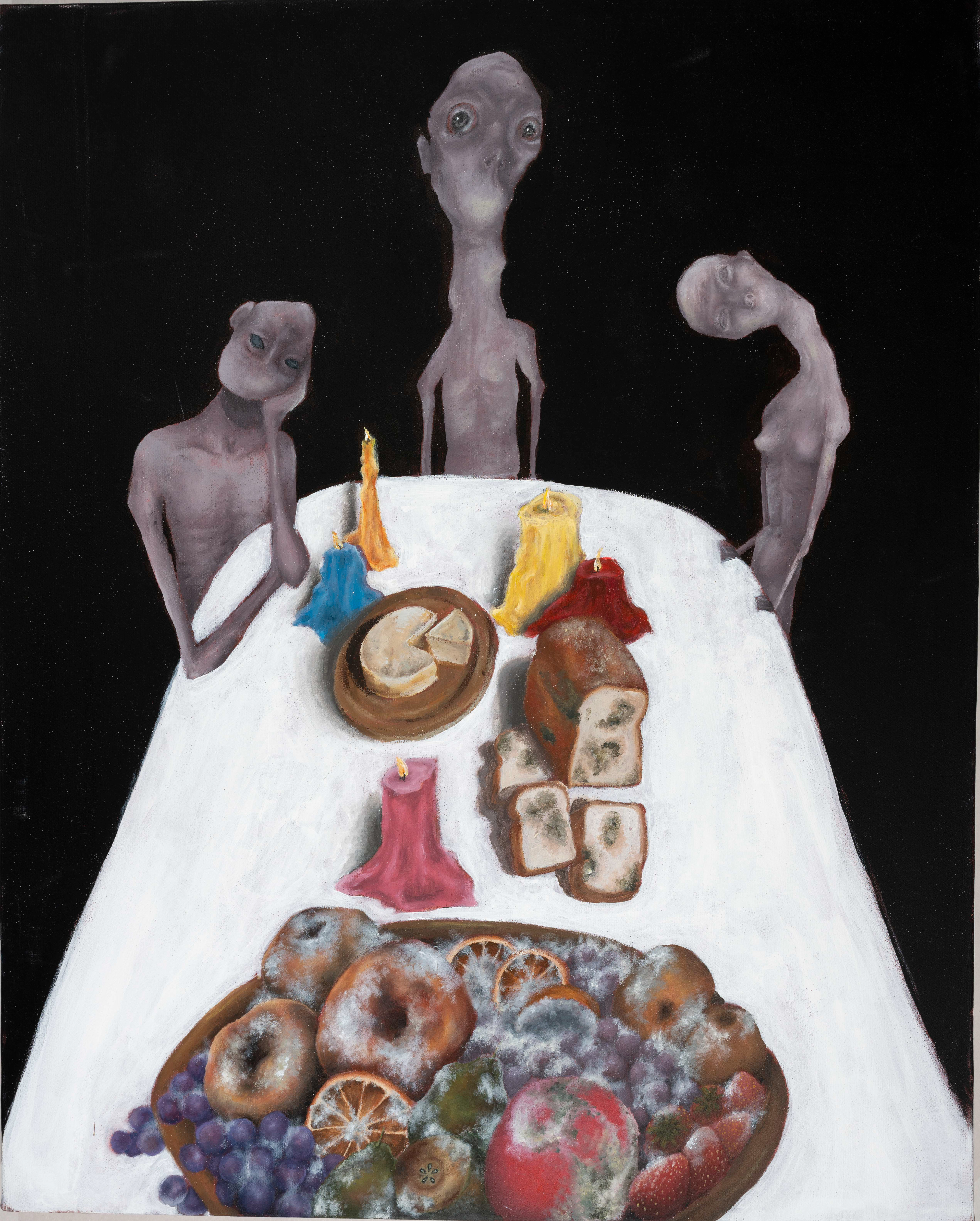 "Family Dinner" - acrylic on canvas