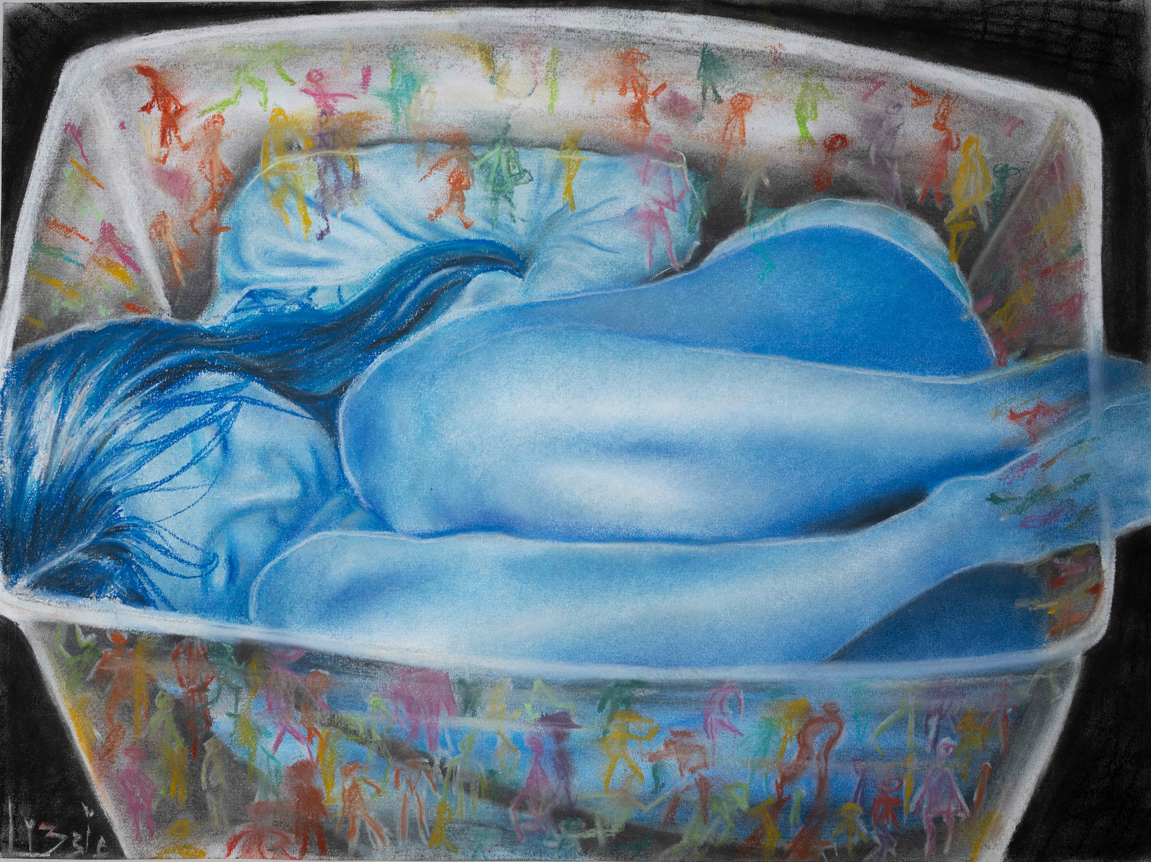 "Invisible" - 18x24 in. soft pastels on paper