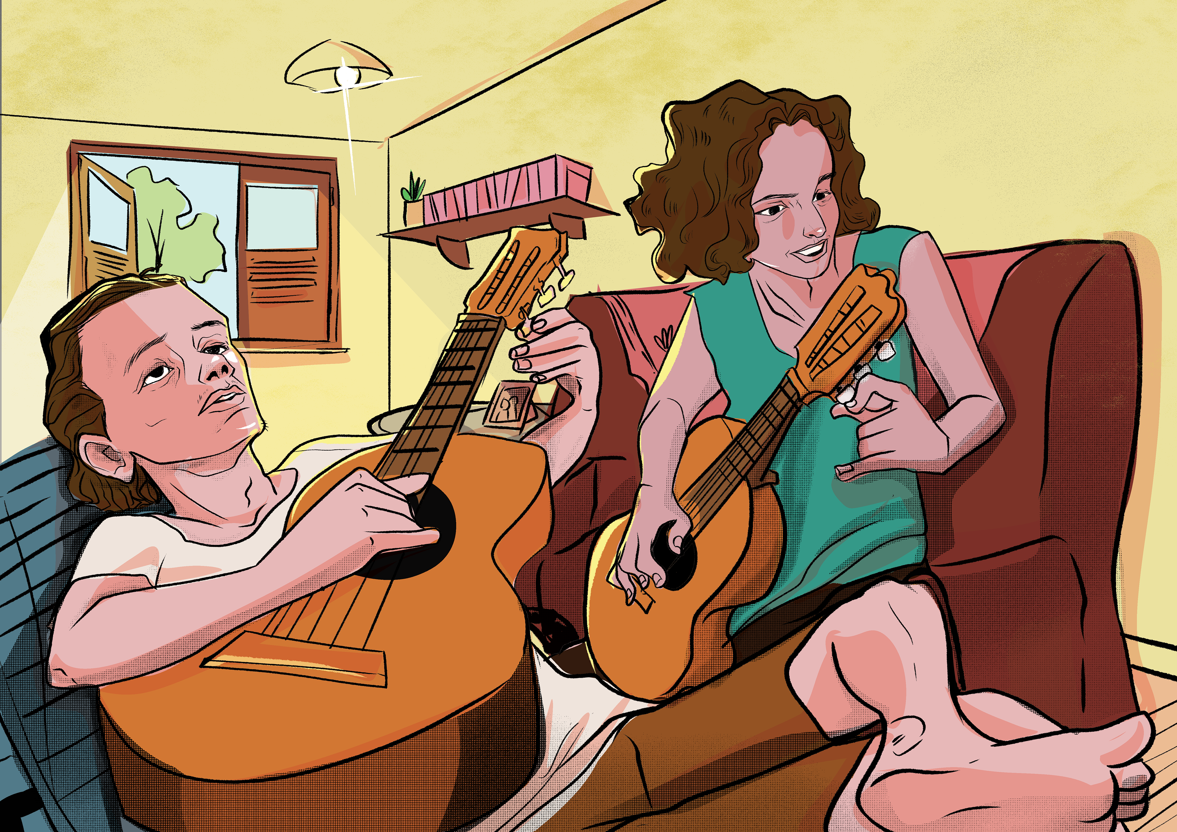 Nilson Chaves jovem compondo