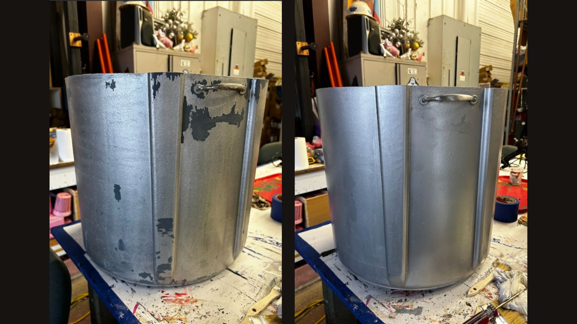 Seaworld: I repaired damages throughout the park, including this pot prop.