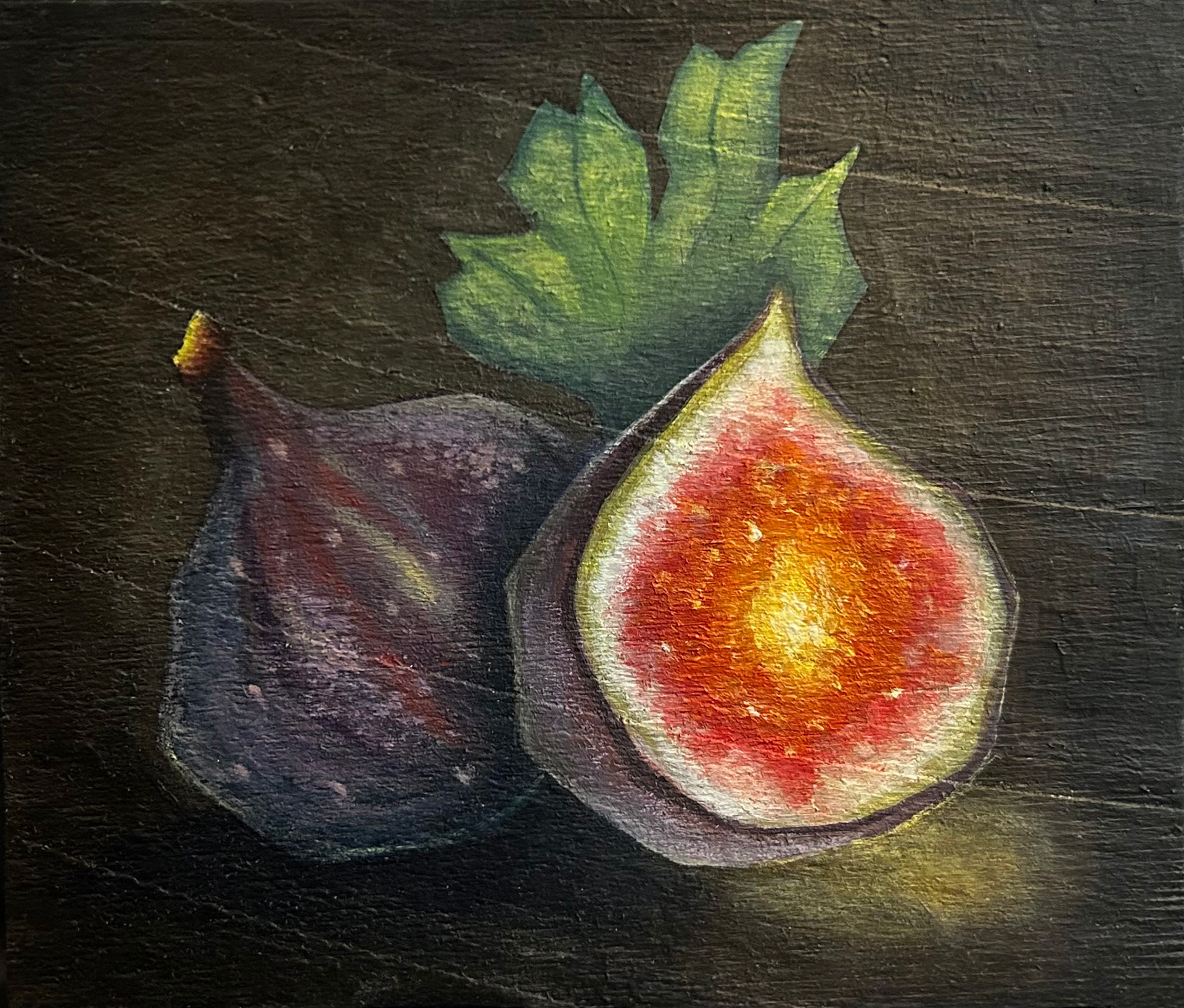 Acrylic paint on wood
