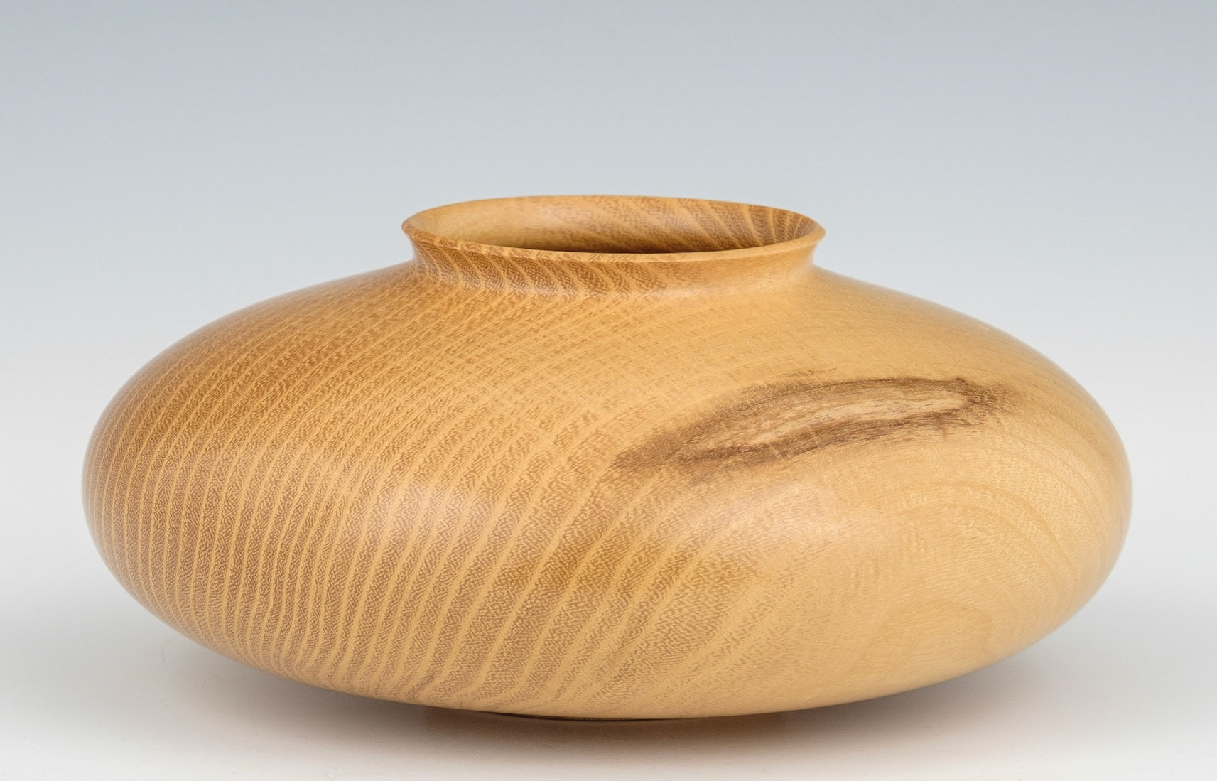 Black Locust Hollow Form - Diameter: 7 inches, Height: 3 inches (D93)