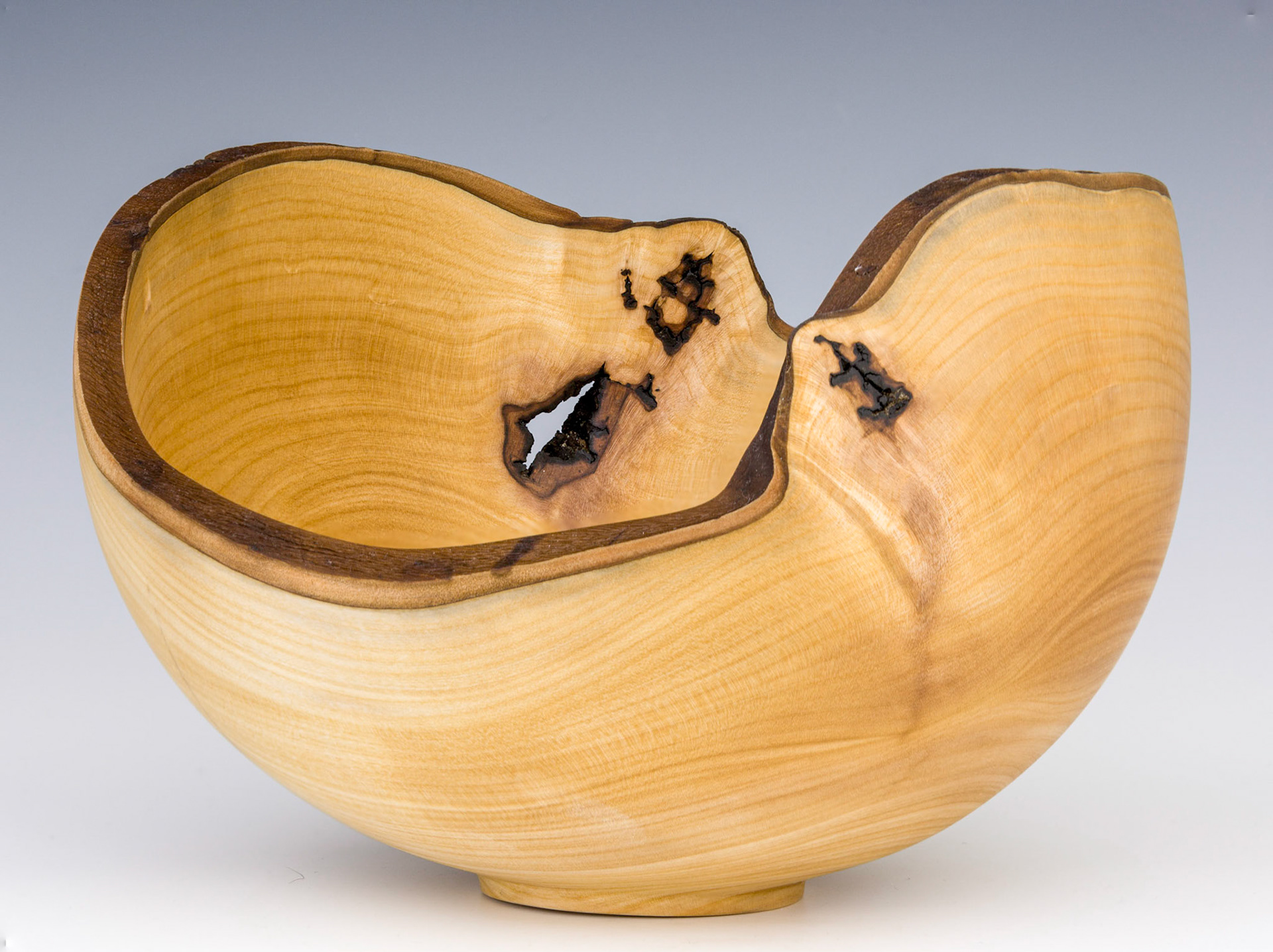 Madrone Natural Edge Bowl - Diameter: 8 1/4 inches, Height: 5 3/8 inches (A59)