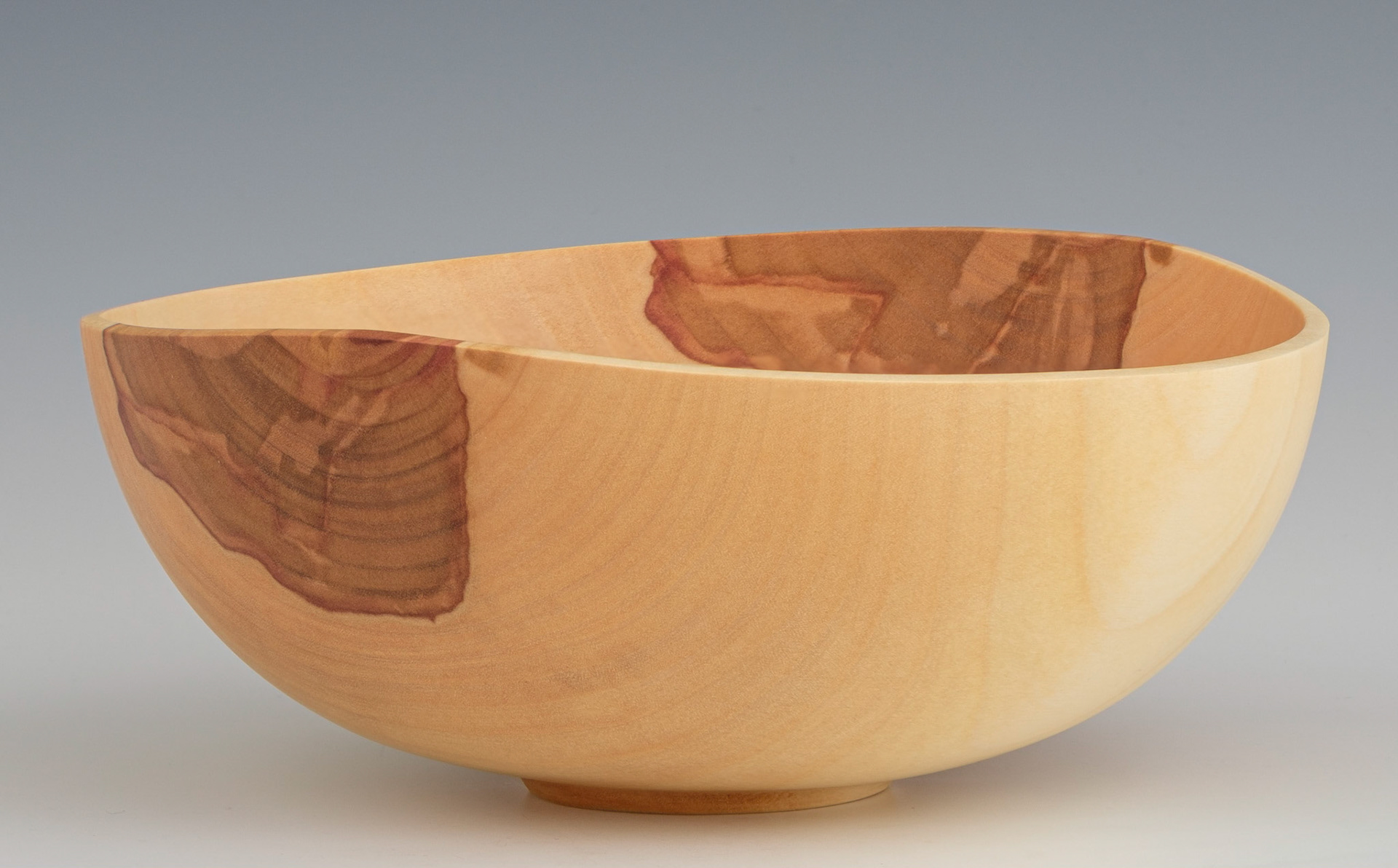 Birch Bowl - Diameter: 8 5/16 inches, Height: 3 3/8 inches (J76)