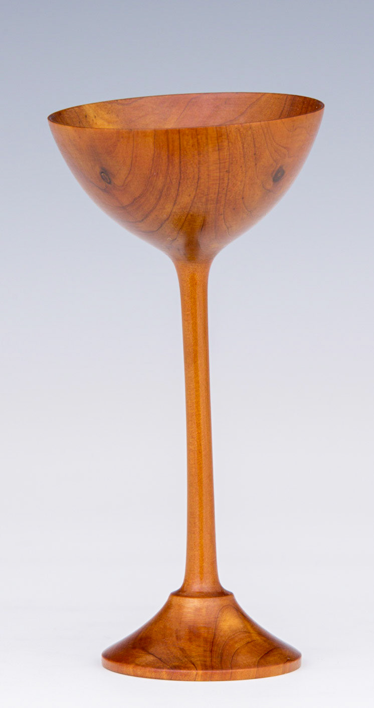 Iron Bark Eucalyptus Goblet - Diameter: 2 1/8 inches, Height: 4 3/8 inches (A103)