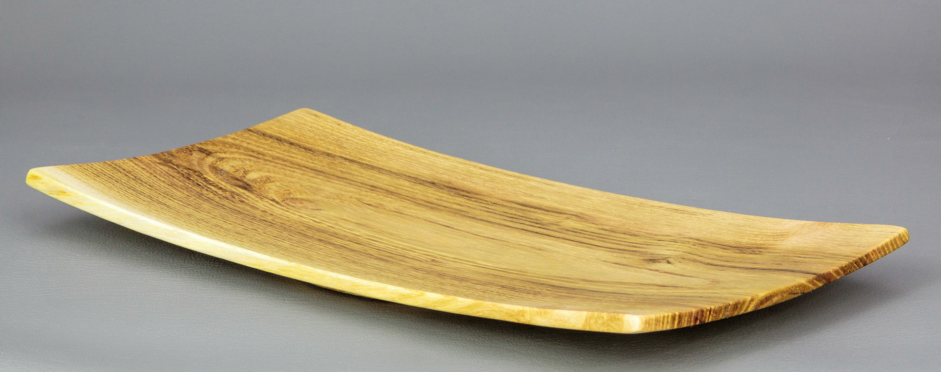 Black Locust Square Platter - Length: 8 3/4 inches, Width: 4 3/8 inches, Height: 3/4 inches