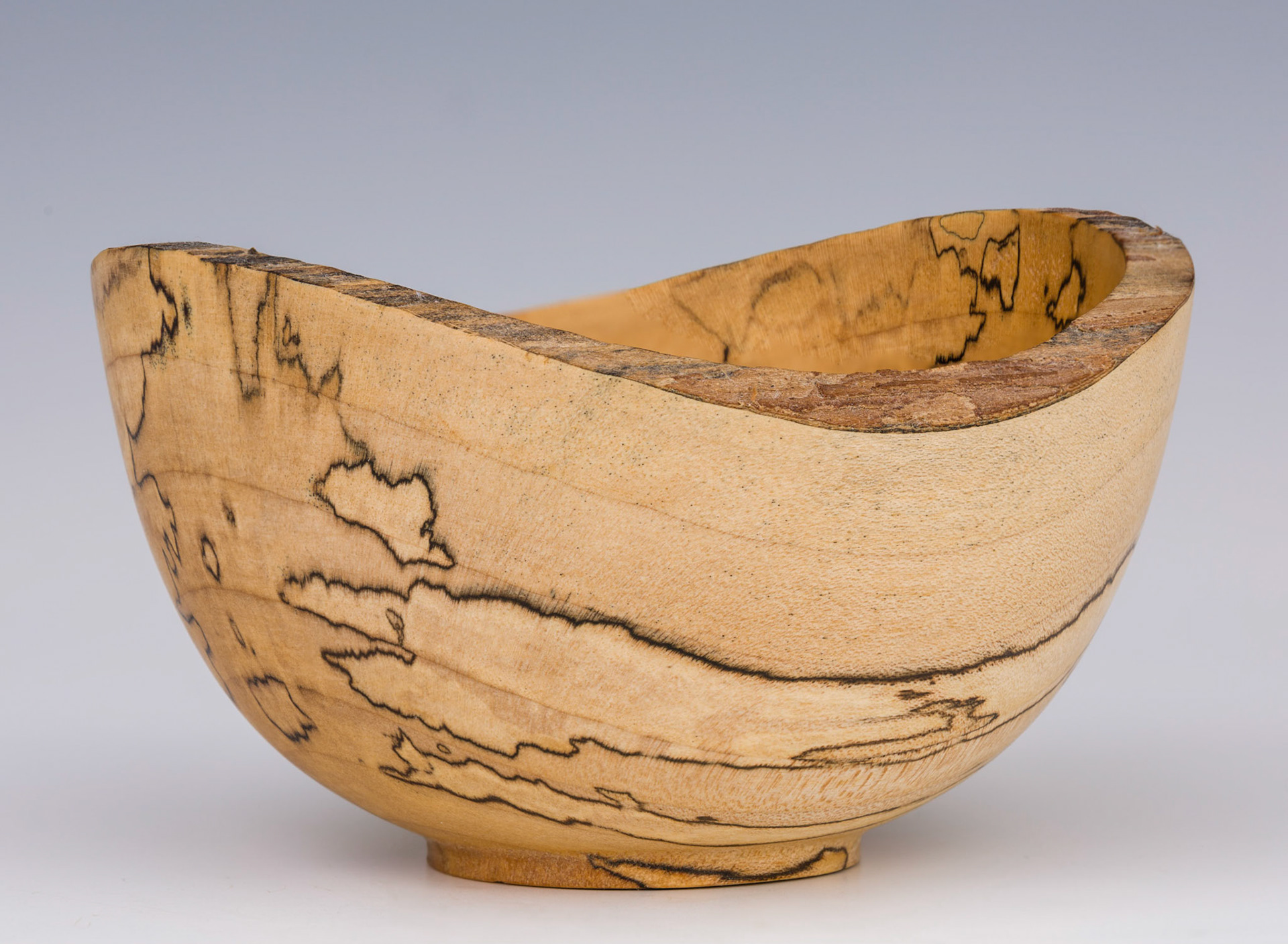 Maple Natural Edge Bowl - Diameter: 4 5/8 inches, Height: 2 5/8 inches (A150)