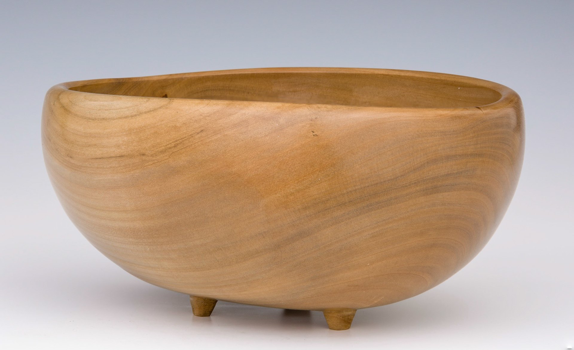 Madrone 3-Legged Bowl - Diameter: 8 5/8 inches, Height: 3 7/8 inches (B54)