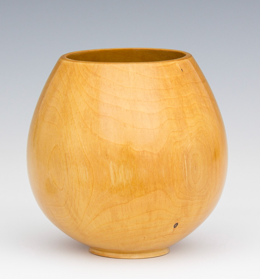 Plum Hollow Form - Diameter: 4 1/4 inches, Height: 4 1/4 inches (F86)