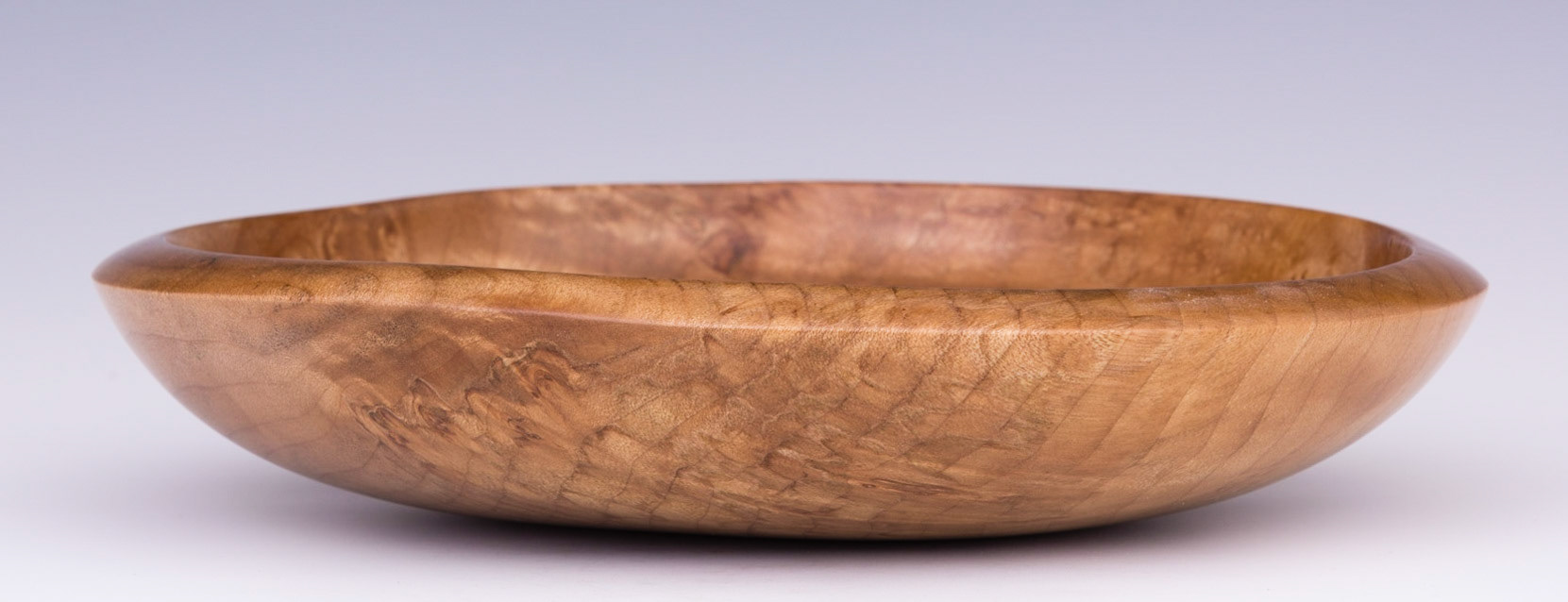 Maple Round Bottom Bowl - Diameter: 8 1/2 inches, Height: 1 3/4 inches (A144)