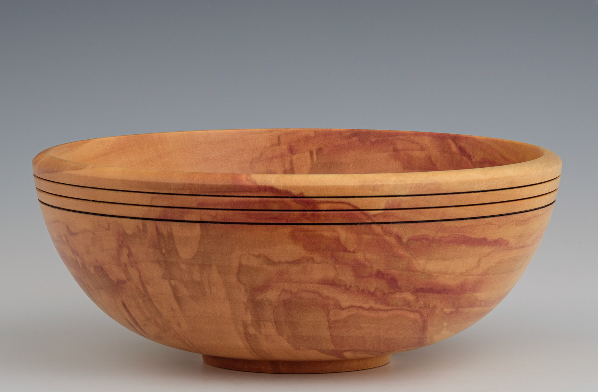 Birch Bowl - Diameter: 9 1/2 inches, Height: 3 3/4 inches (J69)