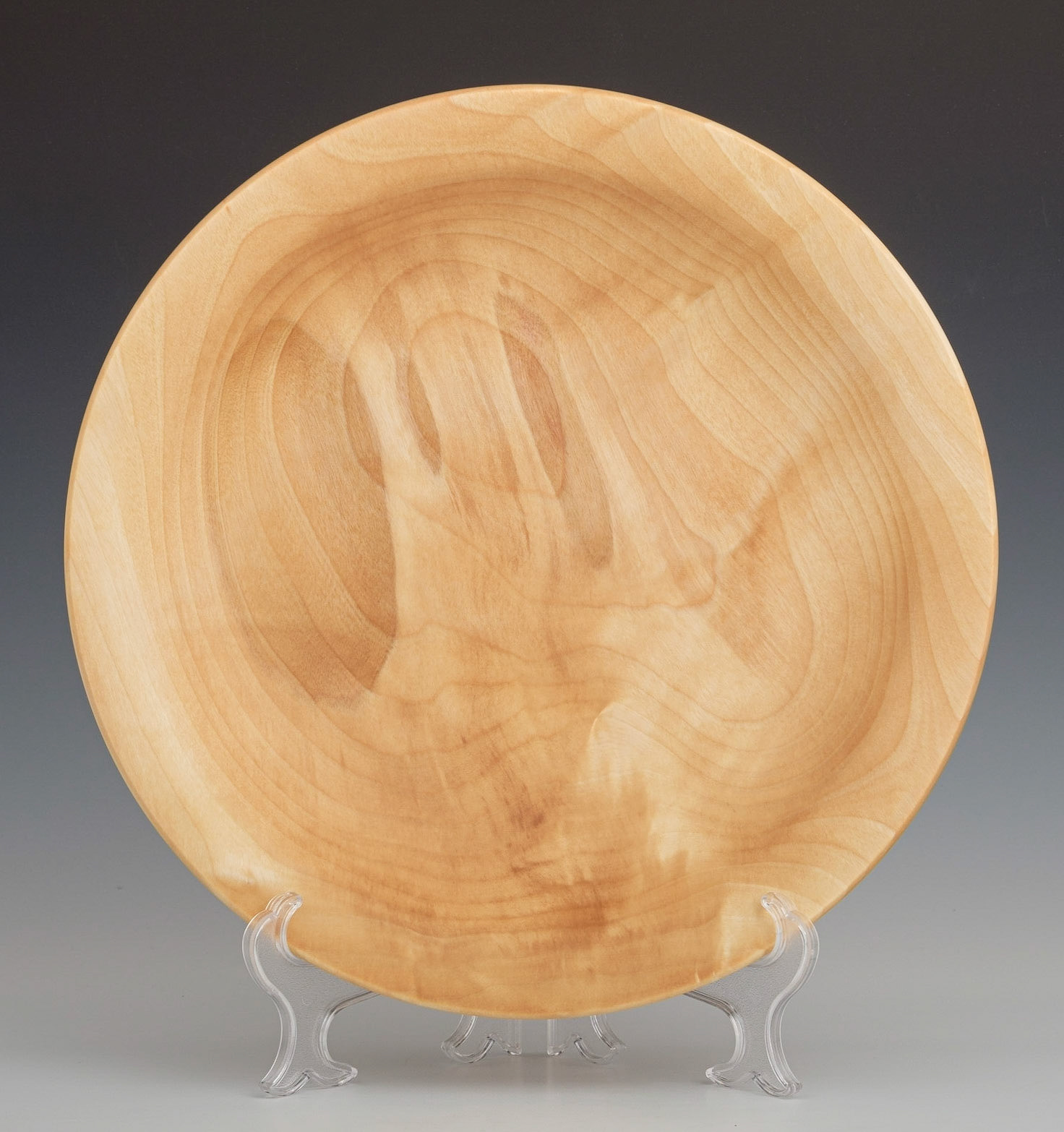 Birch Bowl - Diameter: 12 3/4 inches, Height: 2 3/8 inches (J63)