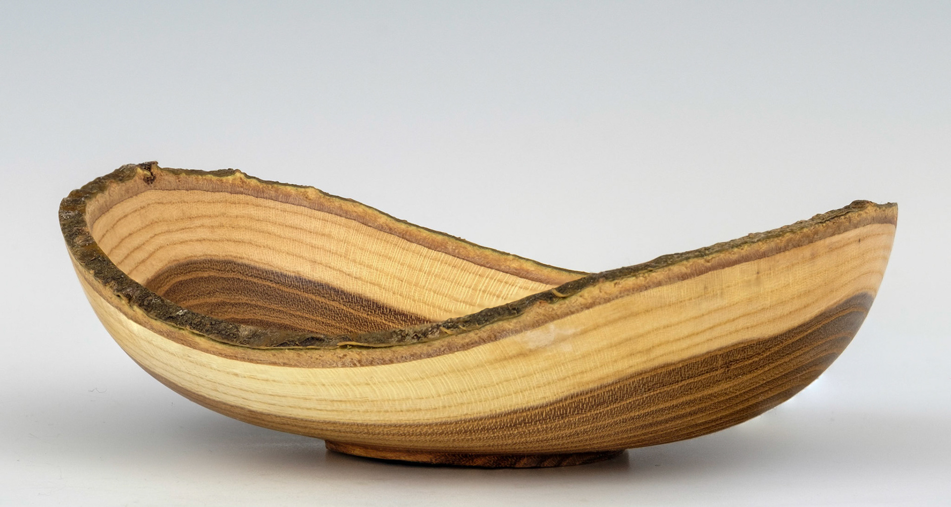 Laburnum Natural Edge Bowl - Diameter: 5 1/2 inches, Height: 1 5/8 inches (B99)