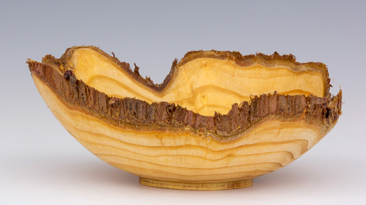 Cryptomeria Japonica Natural Edge Bowl - Diameter: 5 3/4 inches, Height: 2 1/8 inches (F2)