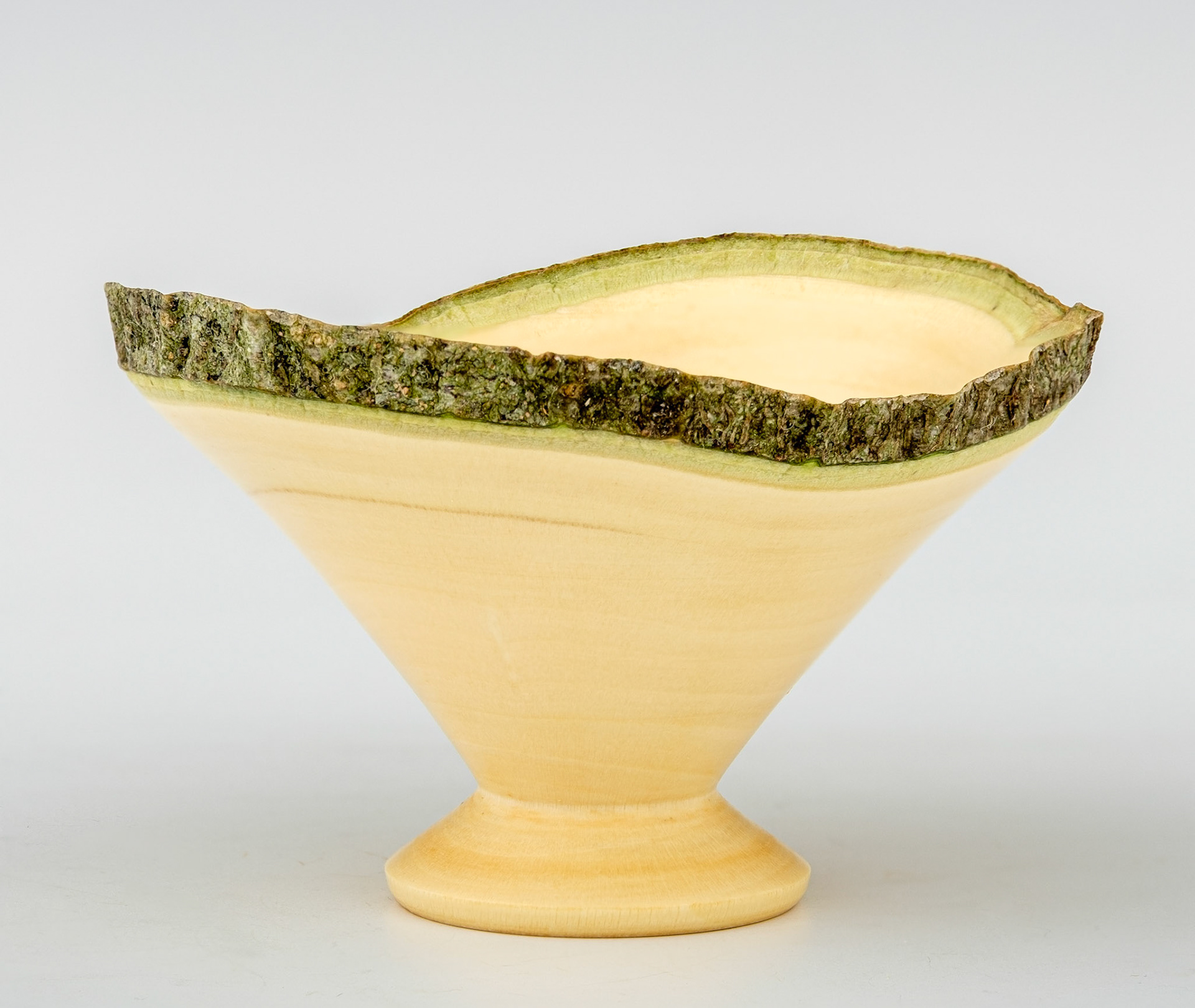 Holly Natural Edge Vessel - Diameter: 2 3/8 inches, Height: 1 3/4 inches (B123)