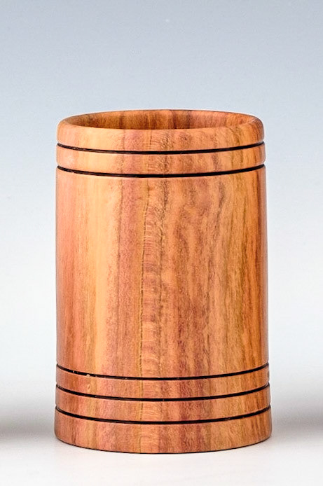 Plum Vessel - Diameter: 2 1/4 inches, Height: 3 3/8 inches (J110)