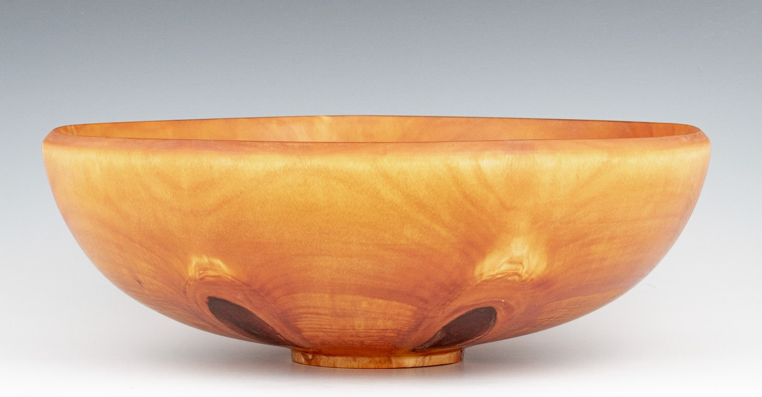 Norfolk Island Pine Bowl - Diameter: 14 Inches, Height: 4 7/8 inches (D58)