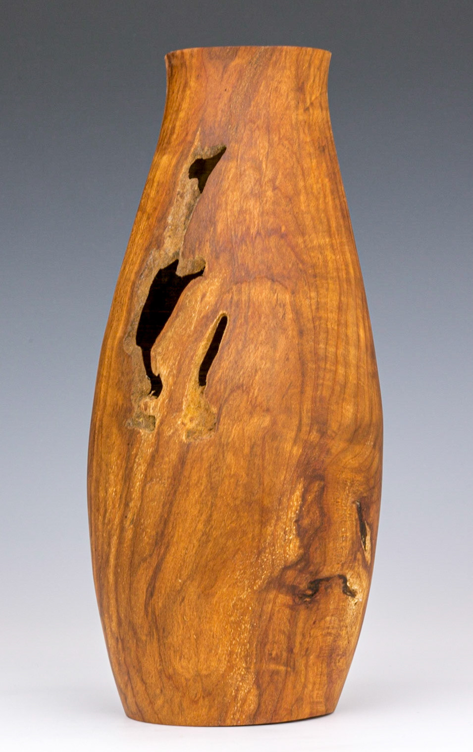 Plum Hollow Form - Diameter: 4 3/8 inches, Height: 9 1/2 inches (F24)