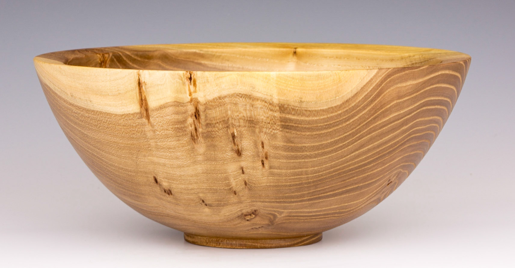 Elm Bowl - Diameter: 9 7/8 inches, Height: 4 3/16 inches (C15)