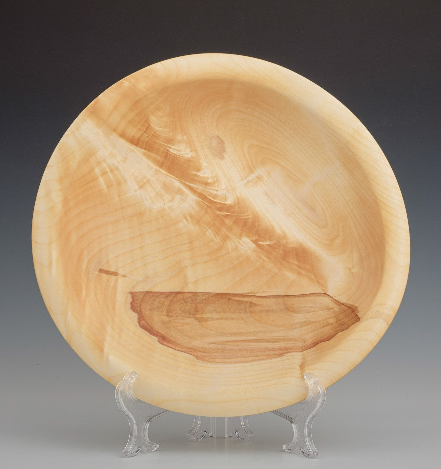 Birch Bowl - Diameter: 12 5/8 inches, Height: 2 3/8 inches (J62)