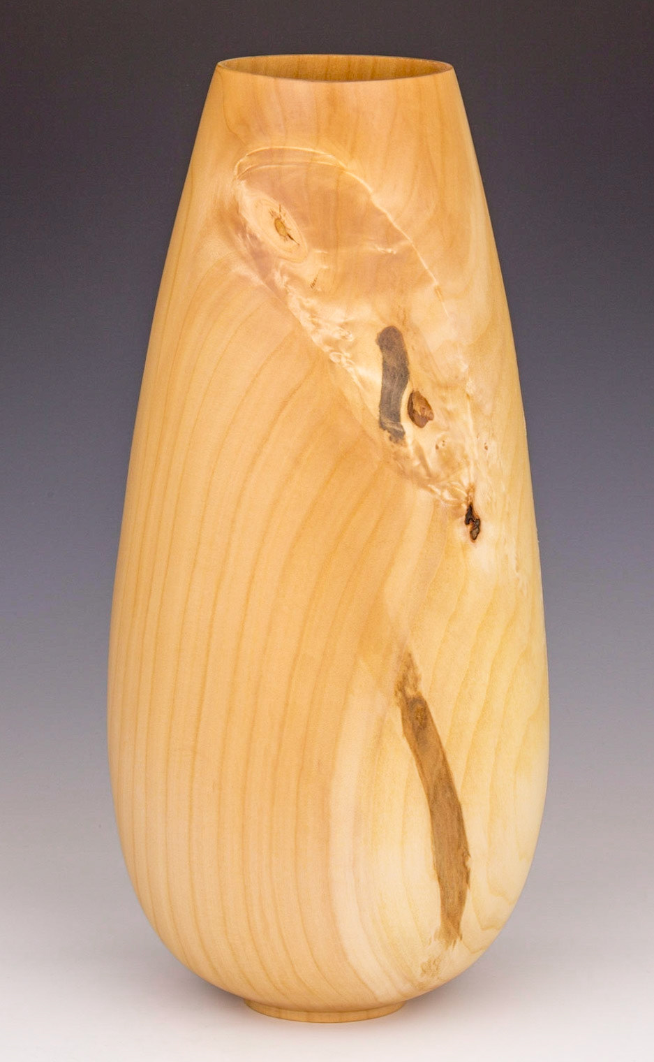 Willow Hollow Form - Diameter: 6 1/8 inches, Height: 13 7/16 inches (C74)