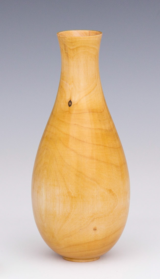Plum Hollow Form - Diameter: 2 5/8 inches, Height: 6 1/4 inches (F74)