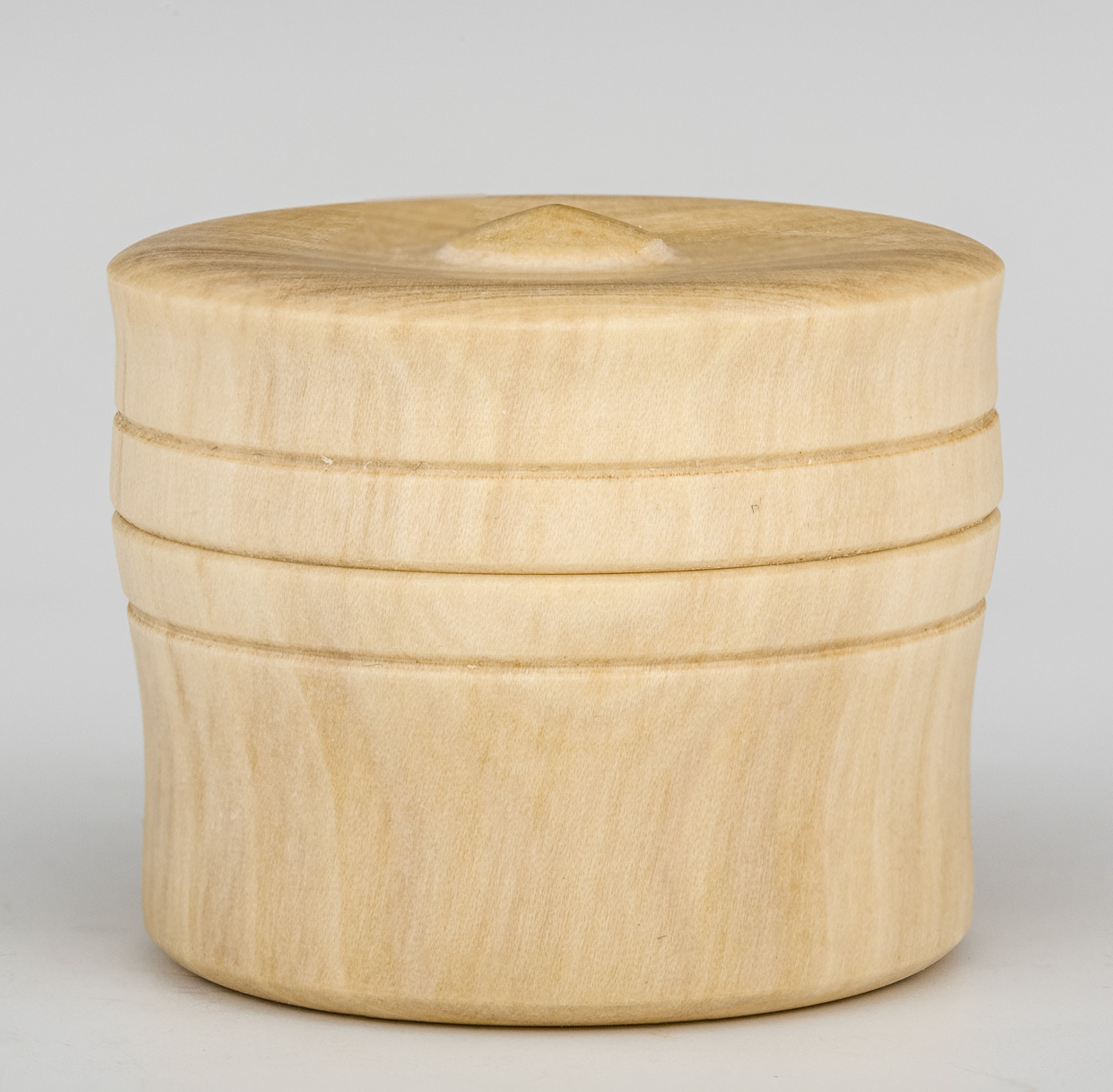 Madrone Lidded Box - Diameter:  1 13/16 inches, Height: 1 1/2 inches   (C101)