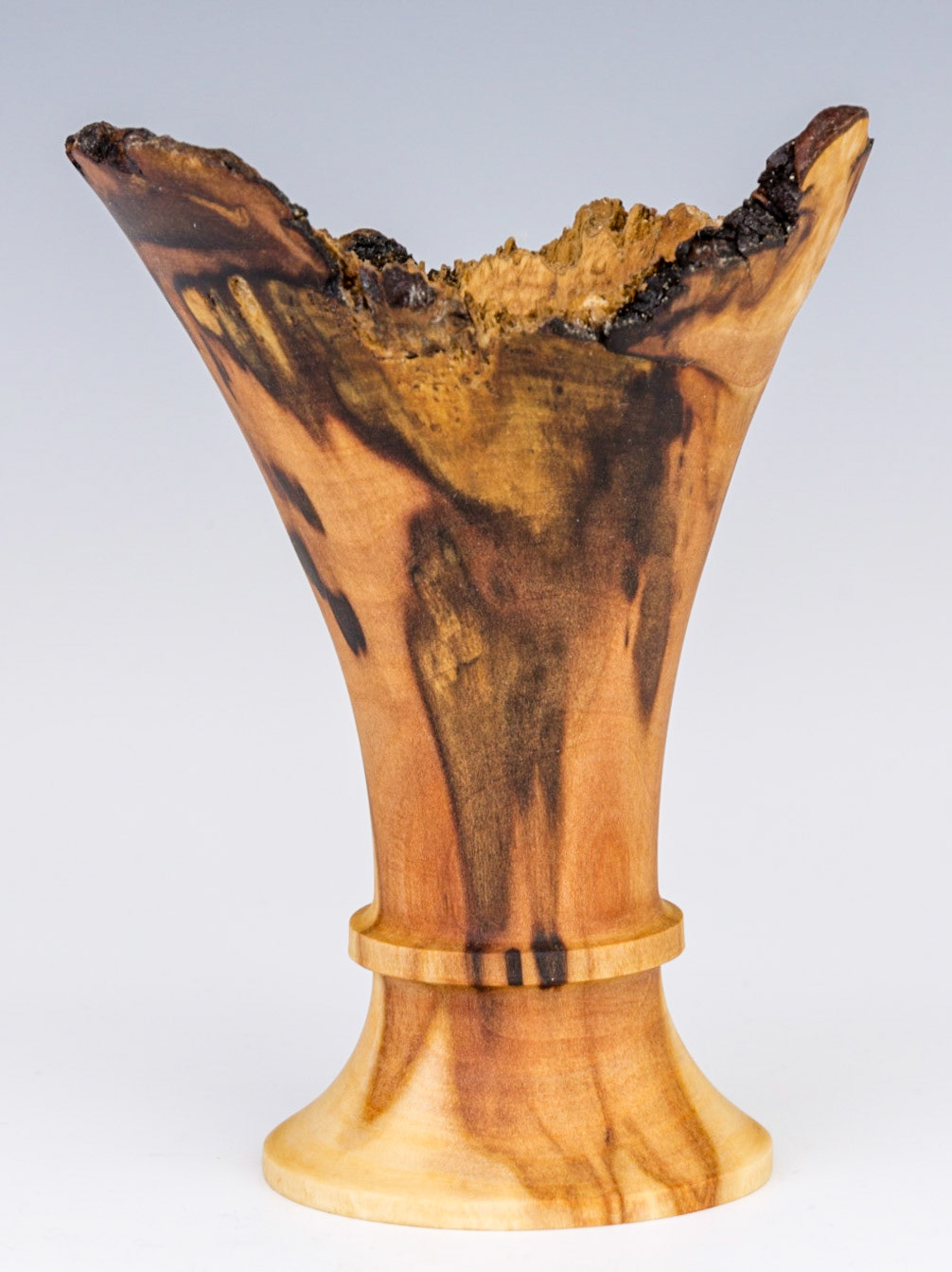 Madrone Natural Edge Vessel - Diameter: 3 3/8 inches, Height: 4 5/8 inches (A60)