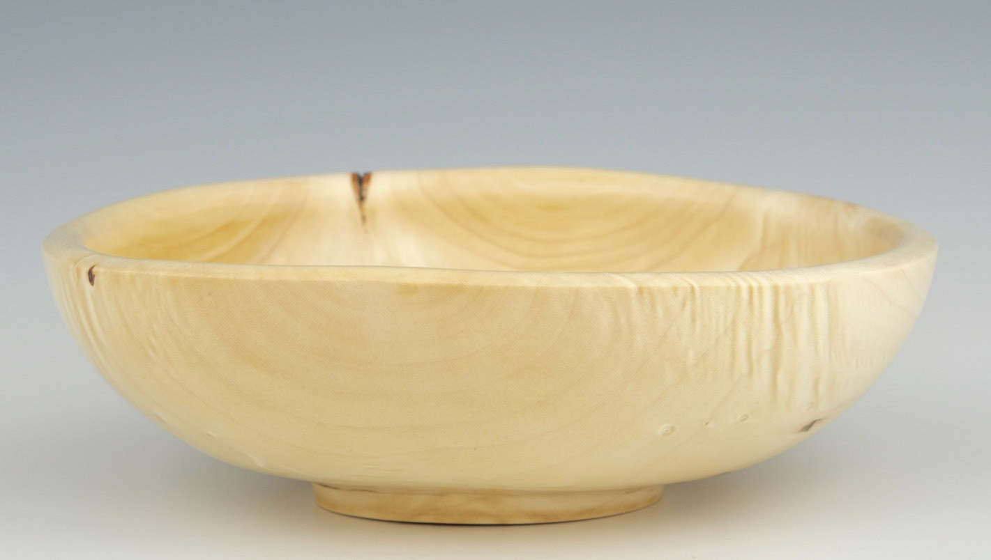 Maple Bowl - Diameter: 8 7/8 inches, Height: 2 3/4 inches (D43)