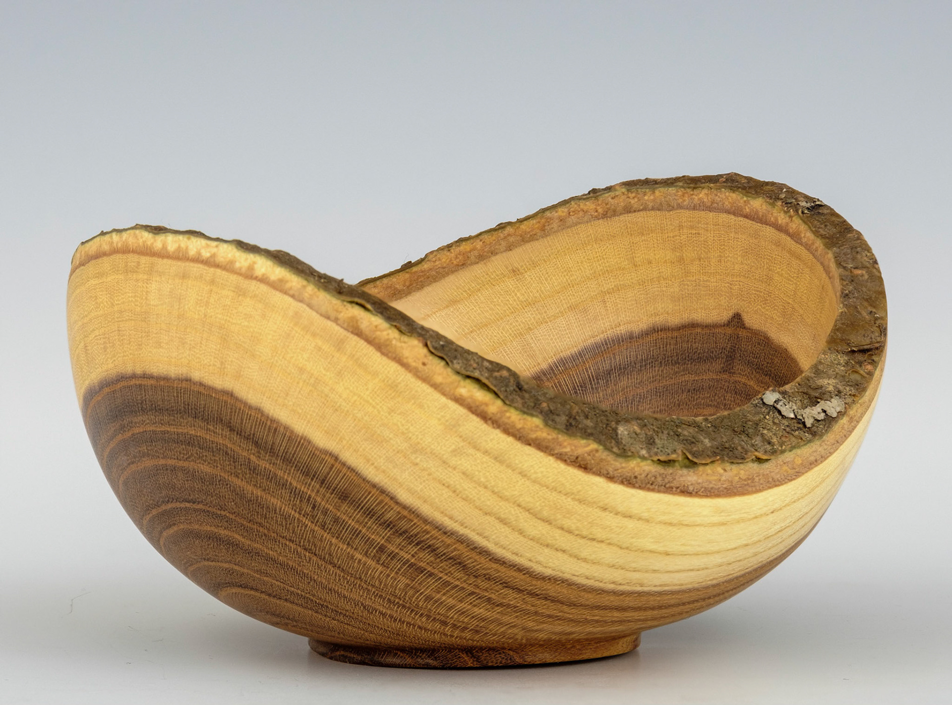 Laburnum Natural Edge Bowl - Diameter: 4 5/8 inches, Height: 2 1/2 inches (B102)
