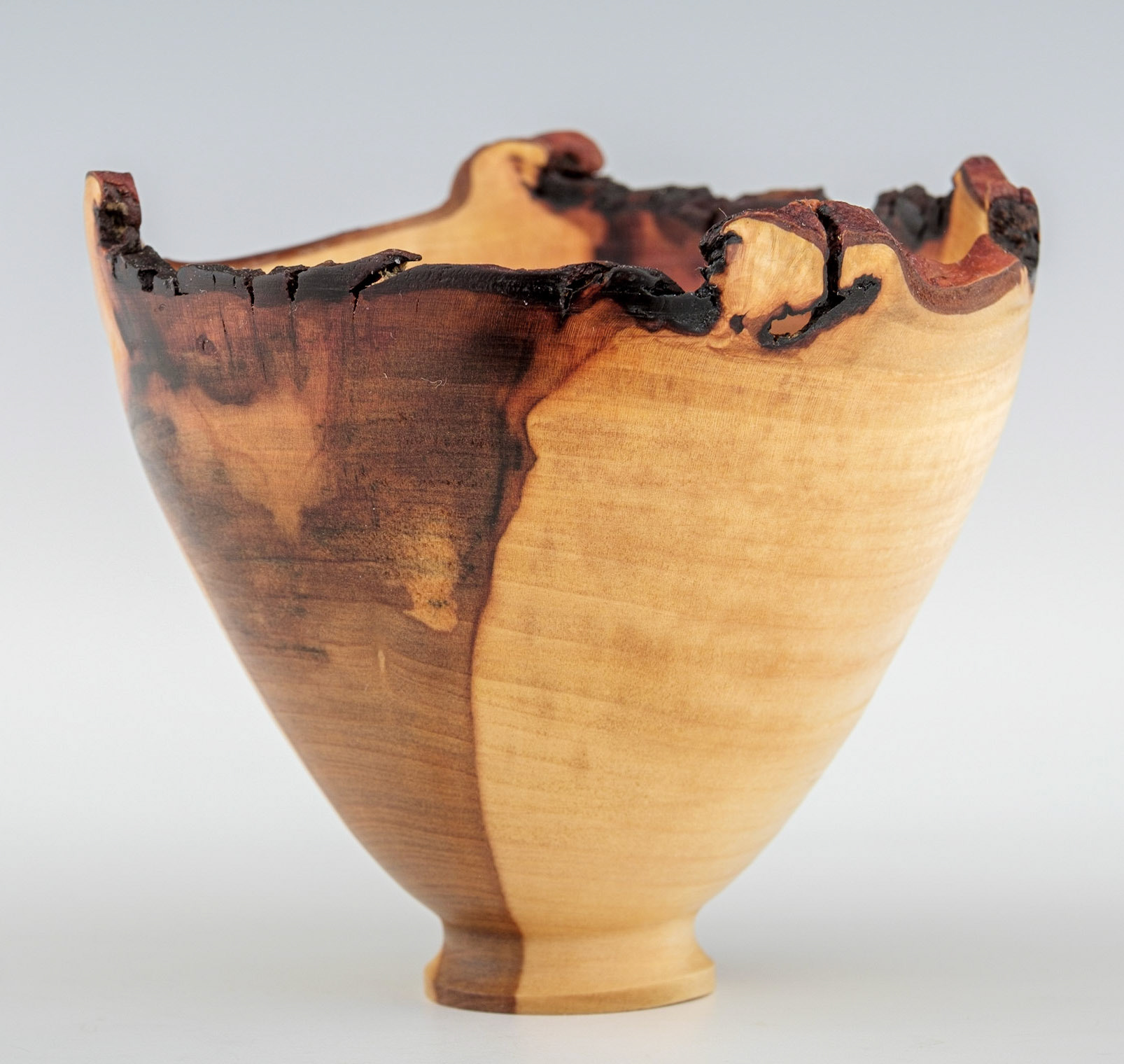 Madrone Natural Edge Bowl - Diameter: 4 inches, Height: 3 3/8 inches (E83)