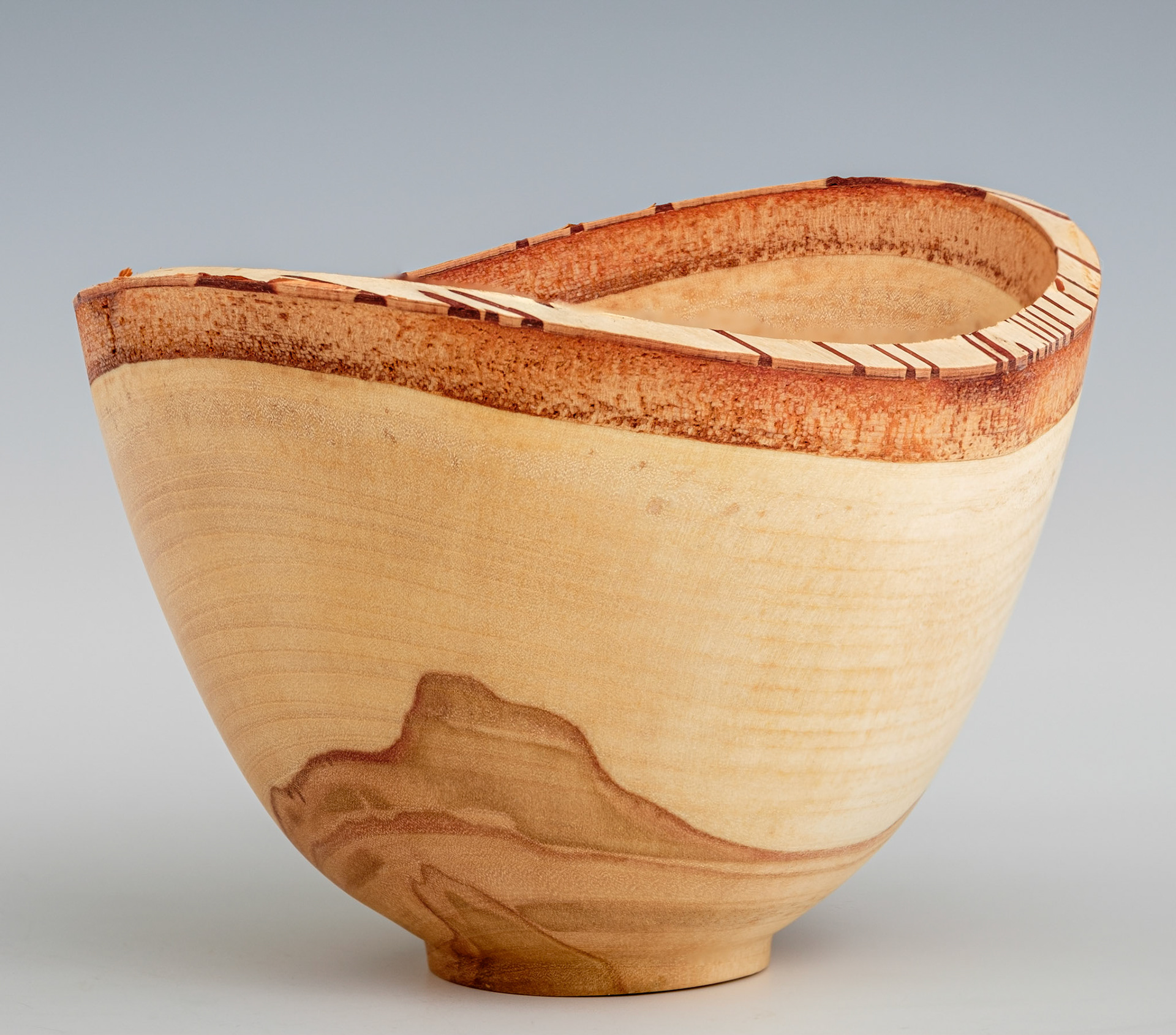 Birch Natural Edge Bowl - Diameter: 5 5/8 inches, Height: 3 3/4 inches (J102)