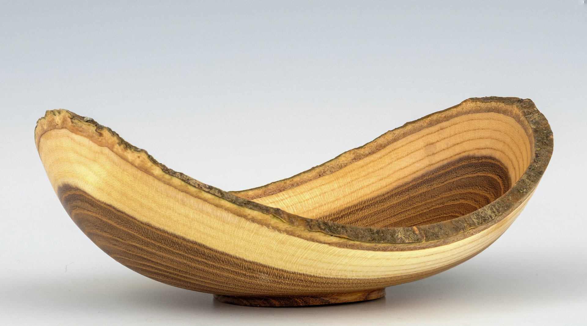 Laburnum Natural Edge Bowl - Diameter: 6 3/16 inches, Height: 2 1/4 inches (B98)