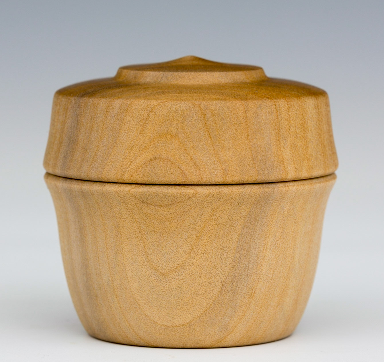 Madrone Lidded Box - Diameter: 2 inches, Height: 1 7/8 inches (E2)