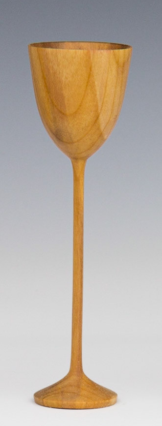 Plum Goblet - Diameter: 1 1/2 inches, Height: 5 3/8 inches (F88)