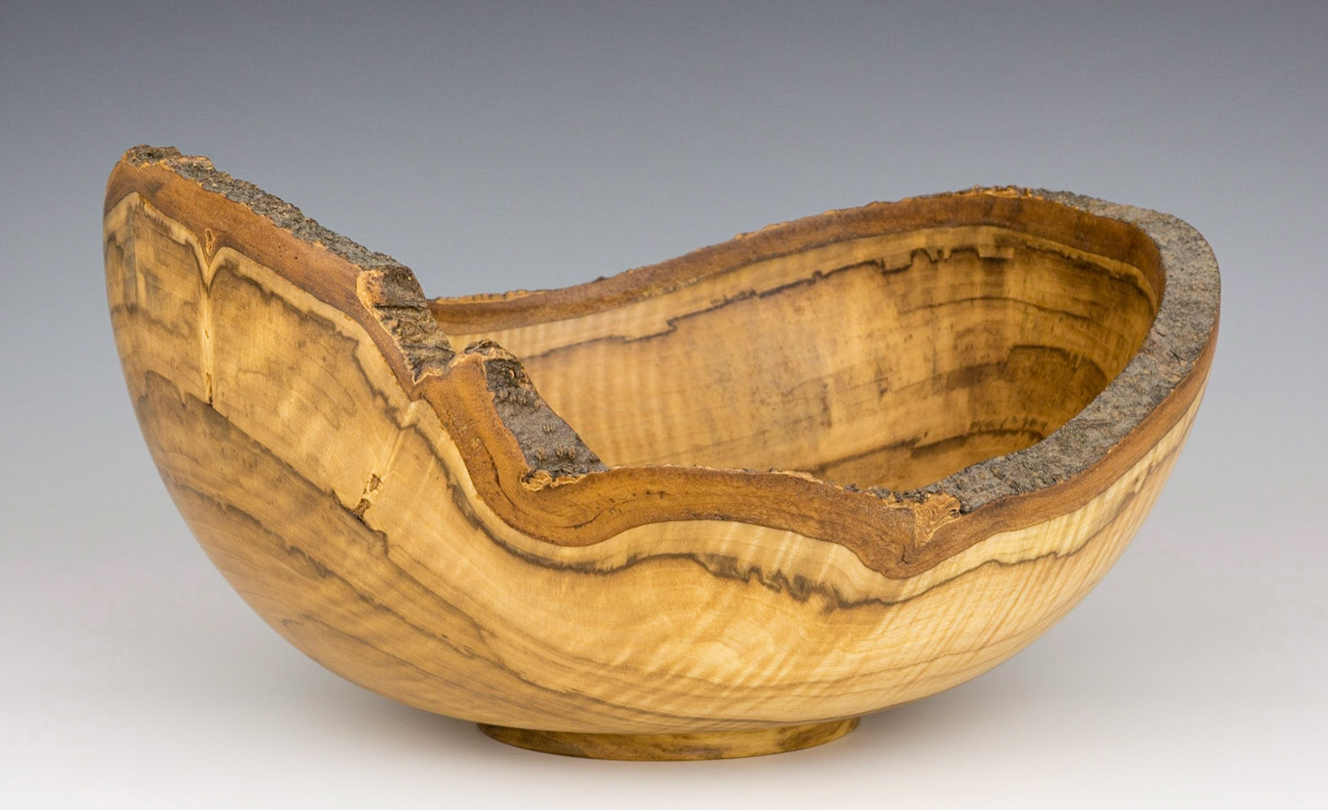 Maple Natural Edge Bowl - Diameter: 12 inches, Height: 6 1/4 inches (A31)
