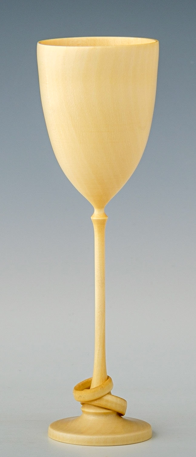 Holly Captive Ring Goblet - Diameter: 1 15/16 inches, Height: 6 1/2 inch (G107)