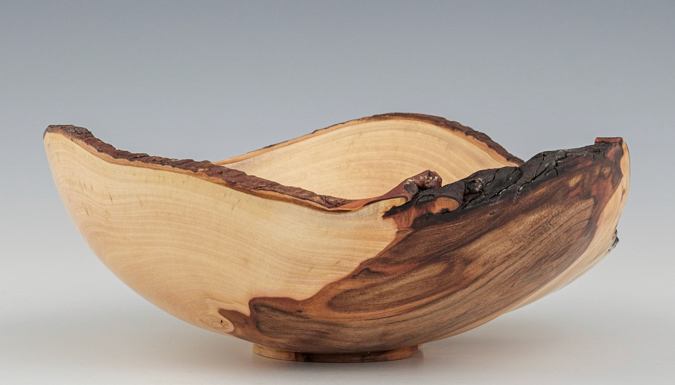 Madrone Natural Edge Bowl - Diameter: 10 inches, Height: 3 1/2 inches (E91)