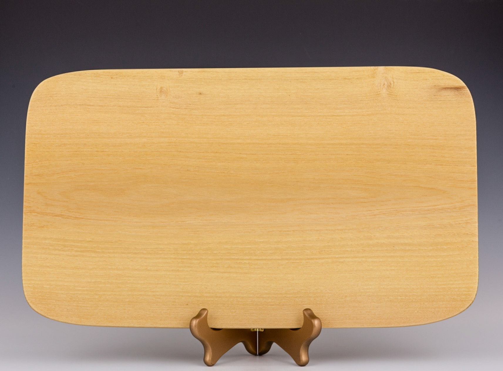 Black Locust Platter - Length: 16 inches, Width: 9 3/8 inches, Height: 1 1/8 inches (K58)