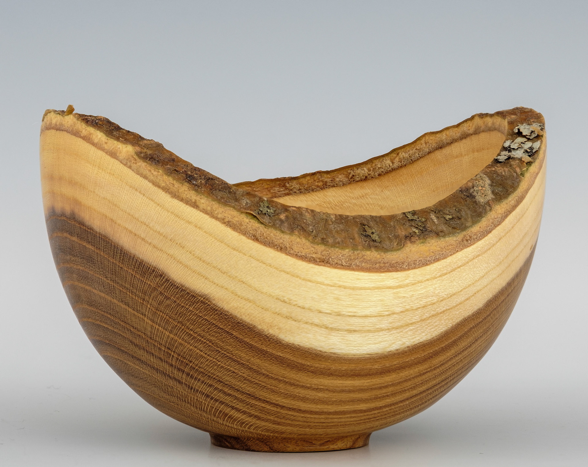 Laburnum Natural Edge Bowl - Diameter: 4 1/8 inches, Height: 2 3/4 inches (B104)