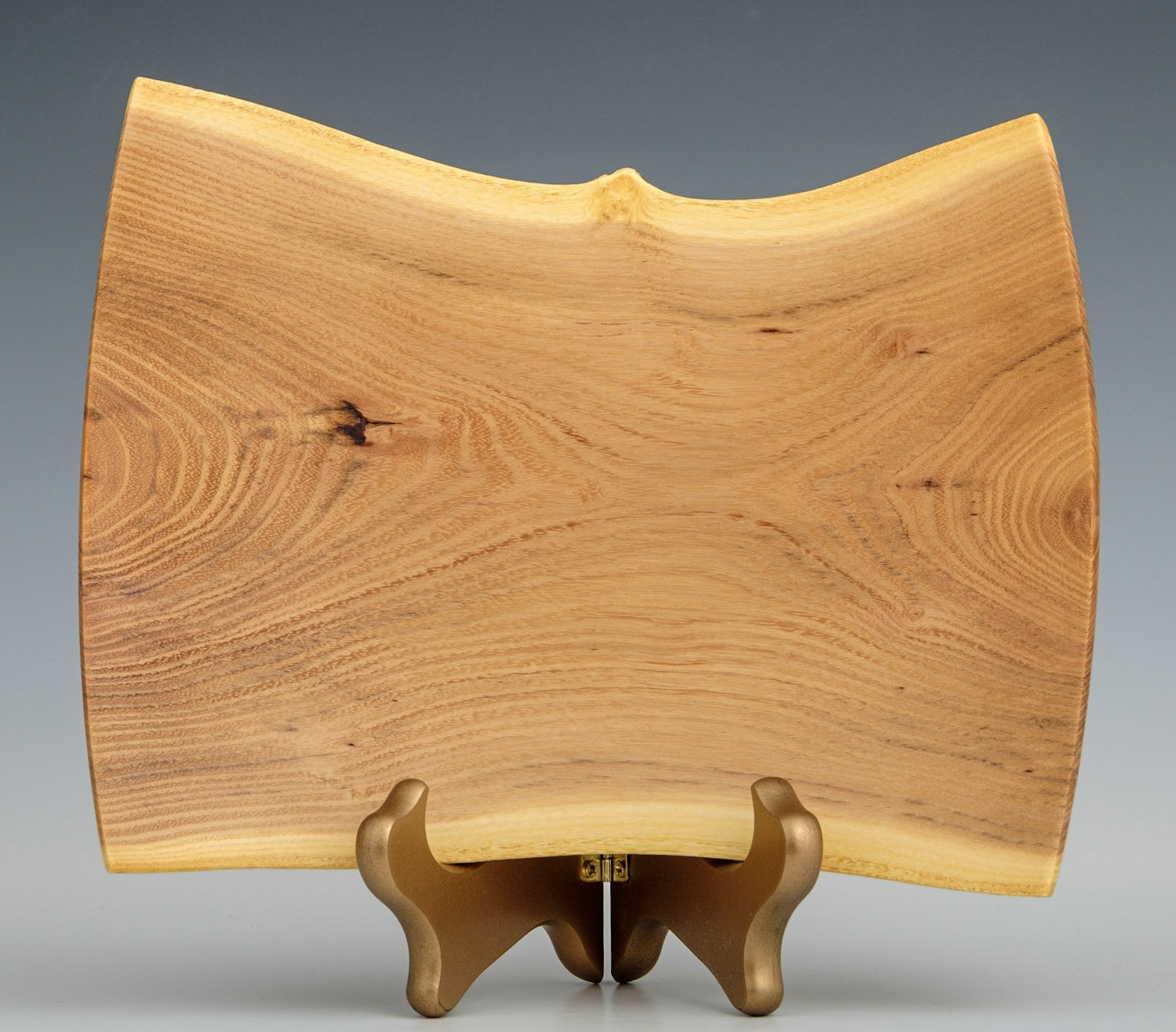Black Locust Rectangular Platter - Length: 8 3/4 inches, Width: 6 7/8 inches, Height: 1 3/4 inches (D120)